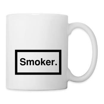smoker 1c - Tasse - Weiß - Rechts