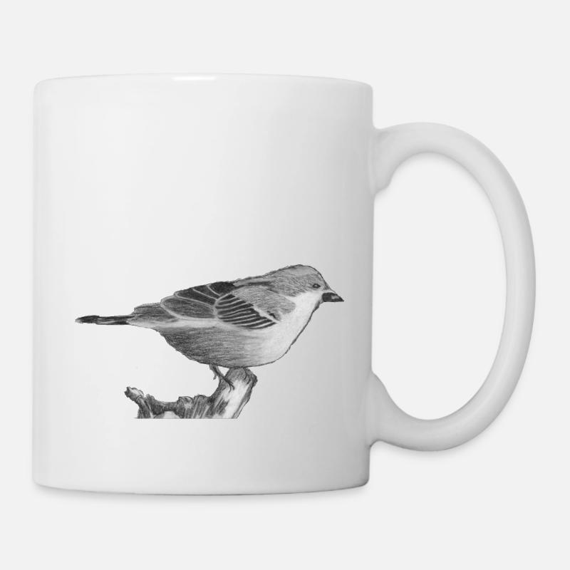 moineau - Mug blanc - blanc