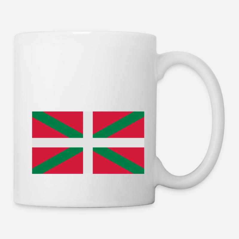 drapeau basque - ikurriña - Mug blanc - blanc
