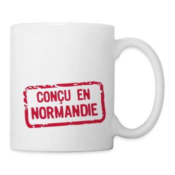 designed label Normandy - Mug - white - Right
