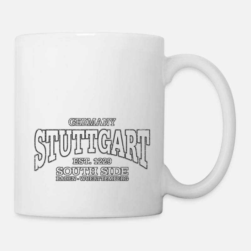 Stuttgart (à l'ancienne blanc) - Mug blanc - blanc