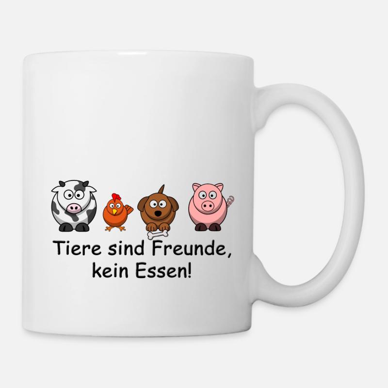 Tiere-sind-Freunde - Tasse - Weiß
