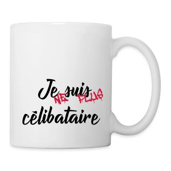 celibataire - Mug blanc - blanc - Droite