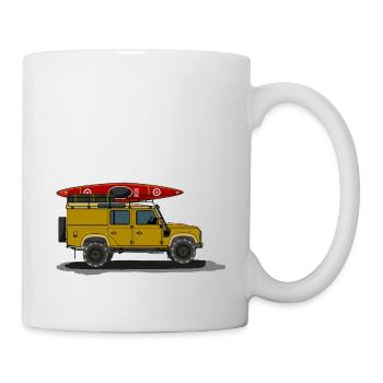 icon in cool design - Mug - white - Right