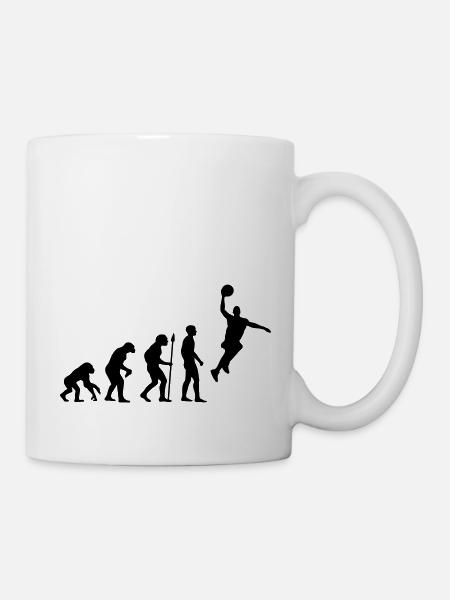 evolution_basketball___f1 - Tasse - Weiß