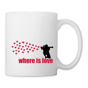 where is love - Mug - white - Right