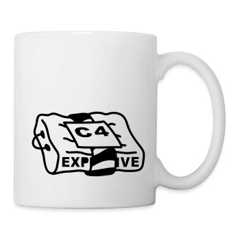 c4_explosive - Mug blanc - blanc - Droite
