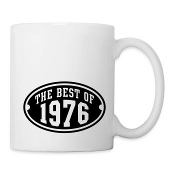 THE BEST OF 1976 - Birthday Geburtstag Design - Tasse - Weiß - Rechts