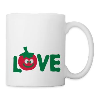 Love tomato vegetable - Mug - white - Right