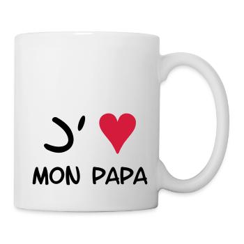 J'aime mon papa! - Mug - white - Right