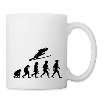 Evolution Ski long jump ski flying ski jumping - Mug - white - Right