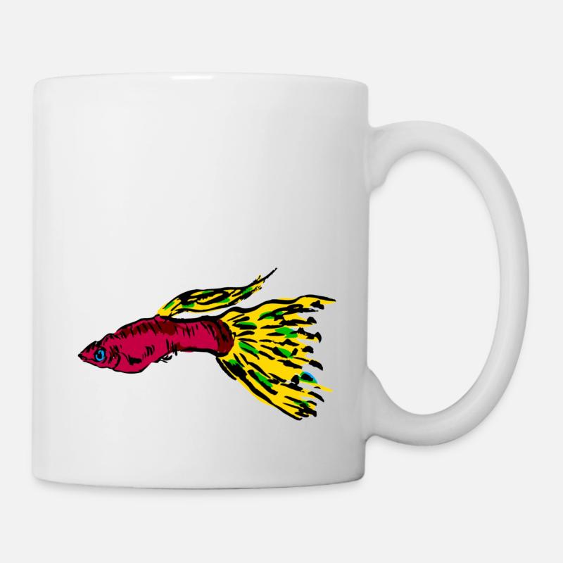 Poissons - Mug blanc - blanc