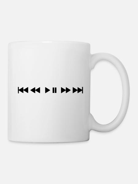 Play break music icons - Mug - white