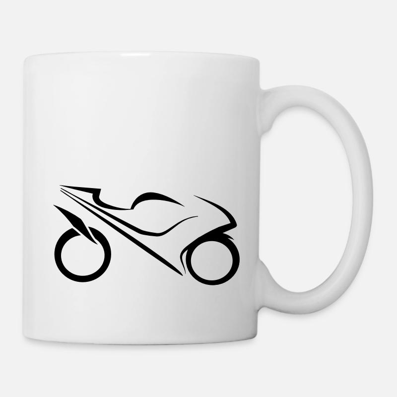 Sport Motorrad - Tasse - Weiß