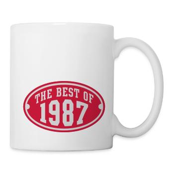 THE BEST OF 1987 2C Birthday Anniversaire - Tasse - Weiß - Rechts