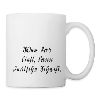 German writing - Mug - white - Right
