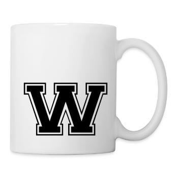 w - Tasse - Weiß - Rechts