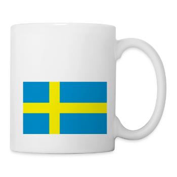 Flag of Sweden - Tasse - Weiß - Rechts