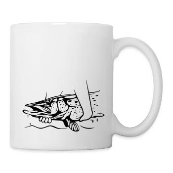 Hecht Catch & Release - Tasse - Weiß - Rechts