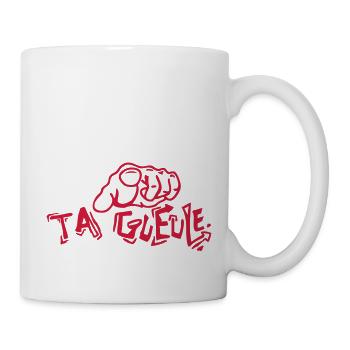 fuck finger tip insulte3 - Mug - white - Right