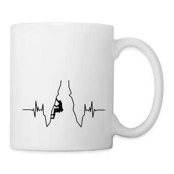 Klettern Heartbeat - Tasse - Weiß - Rechts