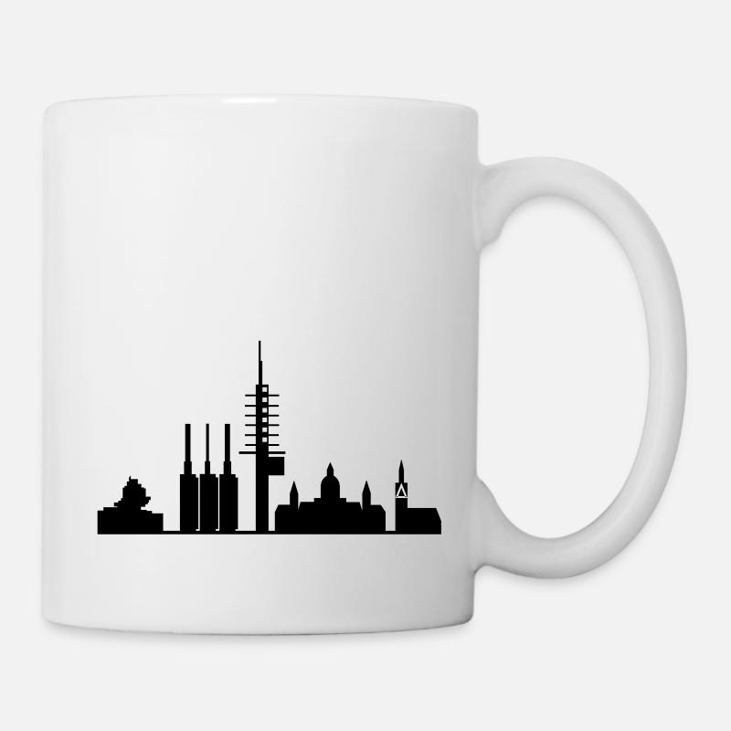 Hannover skyline - Tasse - Weiß