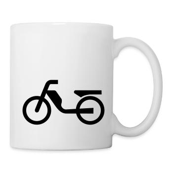Sinnbild Mofa Moped - Tasse - Weiß - Rechts