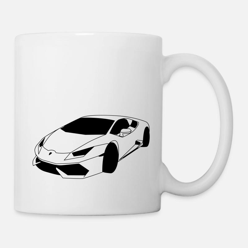 Lambo Sportwagen - Tasse - Weiß