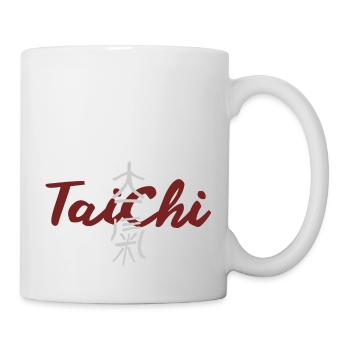 Tai Chi Tai-Chi Yoga Buddha Zeichen Slogan Motto - Tasse - Weiß - Rechts
