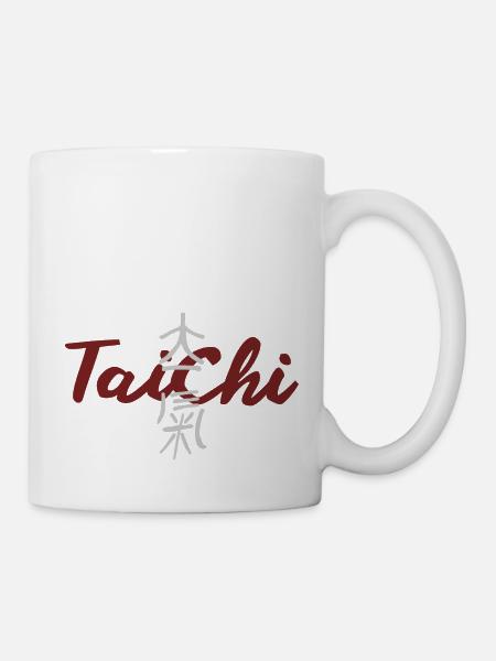 Tai Chi Tai Chi Yoga Signe Bouddha Slogan Motto - Mug blanc - blanc