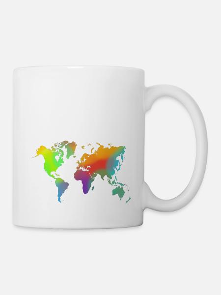 welt - Tasse - Weiß