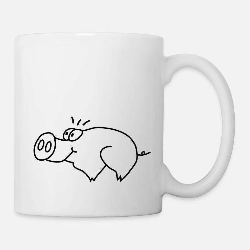 Schwein - Tasse - Weiß