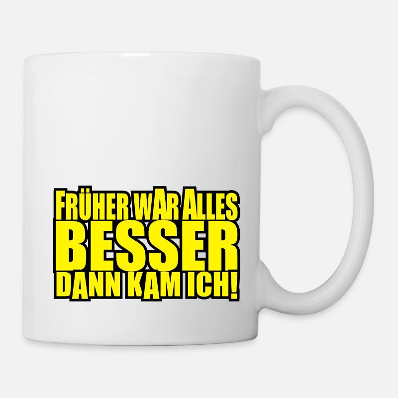 everything was better - Mug - white
