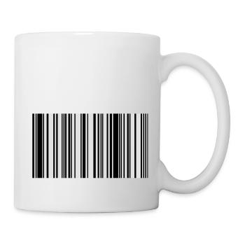 code barre - Mug blanc - blanc - Droite