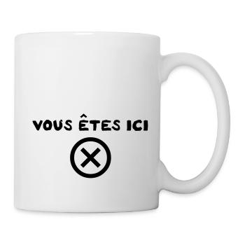 vousetesici-pdd - Mug blanc - blanc - Droite