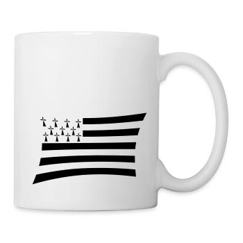 Flagge Breizh - Tasse - Weiß - Rechts