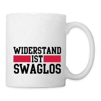 widerstand ist swaglos - Tasse - Weiß - Rechts