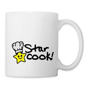 star_cook_design_t3 - Mug blanc - blanc - Droite
