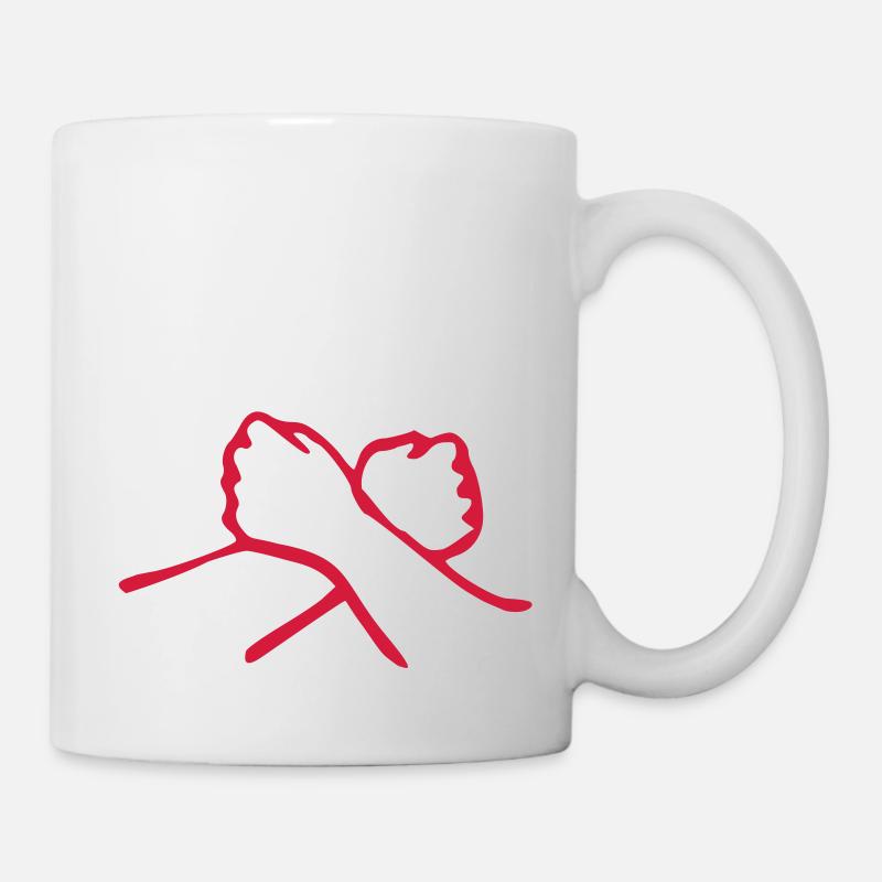 aimer en langue des signes - Mug blanc - blanc