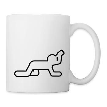 saufen - Tasse - Weiß - Rechts