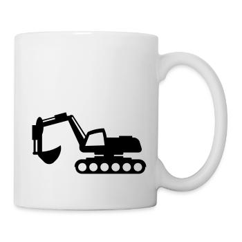 Pelle - T-shirt pour conducteurs d'équipement - Mug blanc - blanc - Droite