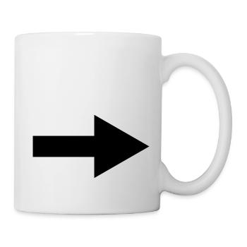 arrow - Mug - white - Right
