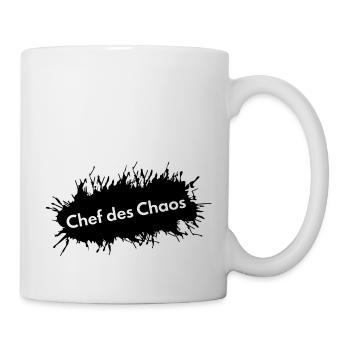 Chef des Chaos Geschenk für Mitarbeiter - Tasse - Weiß - Rechts