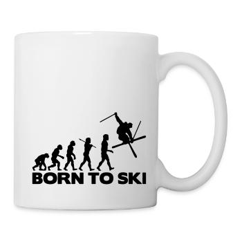 skier evolution born to ski 01 - Tasse - Weiß - Rechts