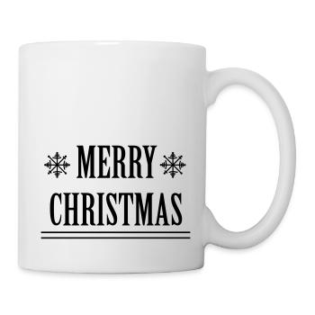 Frohe Weihnachten Weihnachtsgeschenk Santa xmas - Tasse - Weiß - Rechts