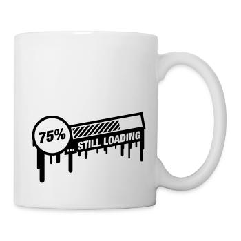 still_loading_graffiti_qu1 - Mug blanc - blanc - Droite