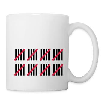 40e Anniversaire - Mug blanc - blanc - Droite