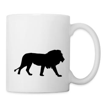 Löwe - Tasse - Weiß - Rechts