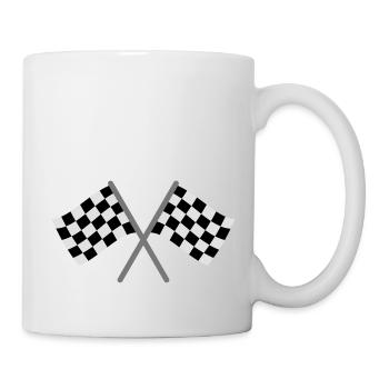 Chequered Flag Racing - Mug - white - Right