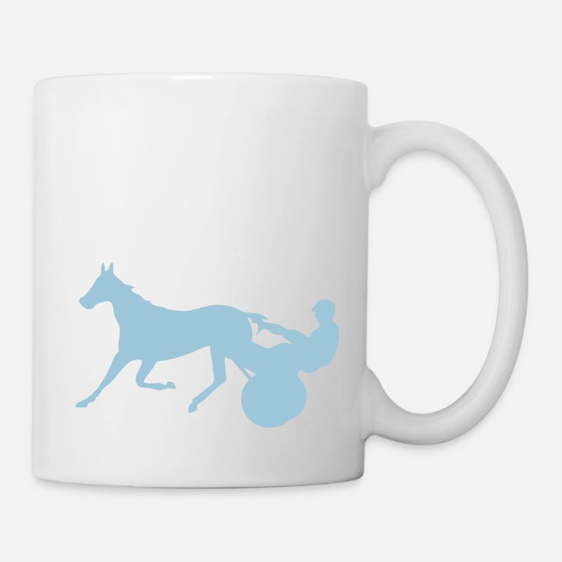 cheval course hippique horse10 race jock - Mug blanc - blanc